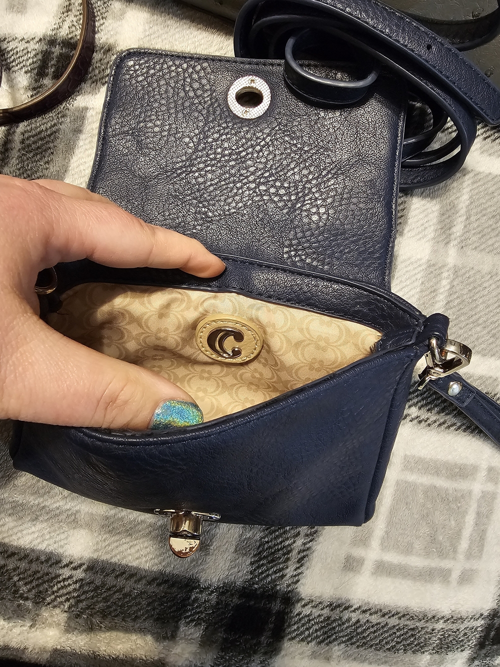 Classic Navy Crossbody Bag - Charming Charlie